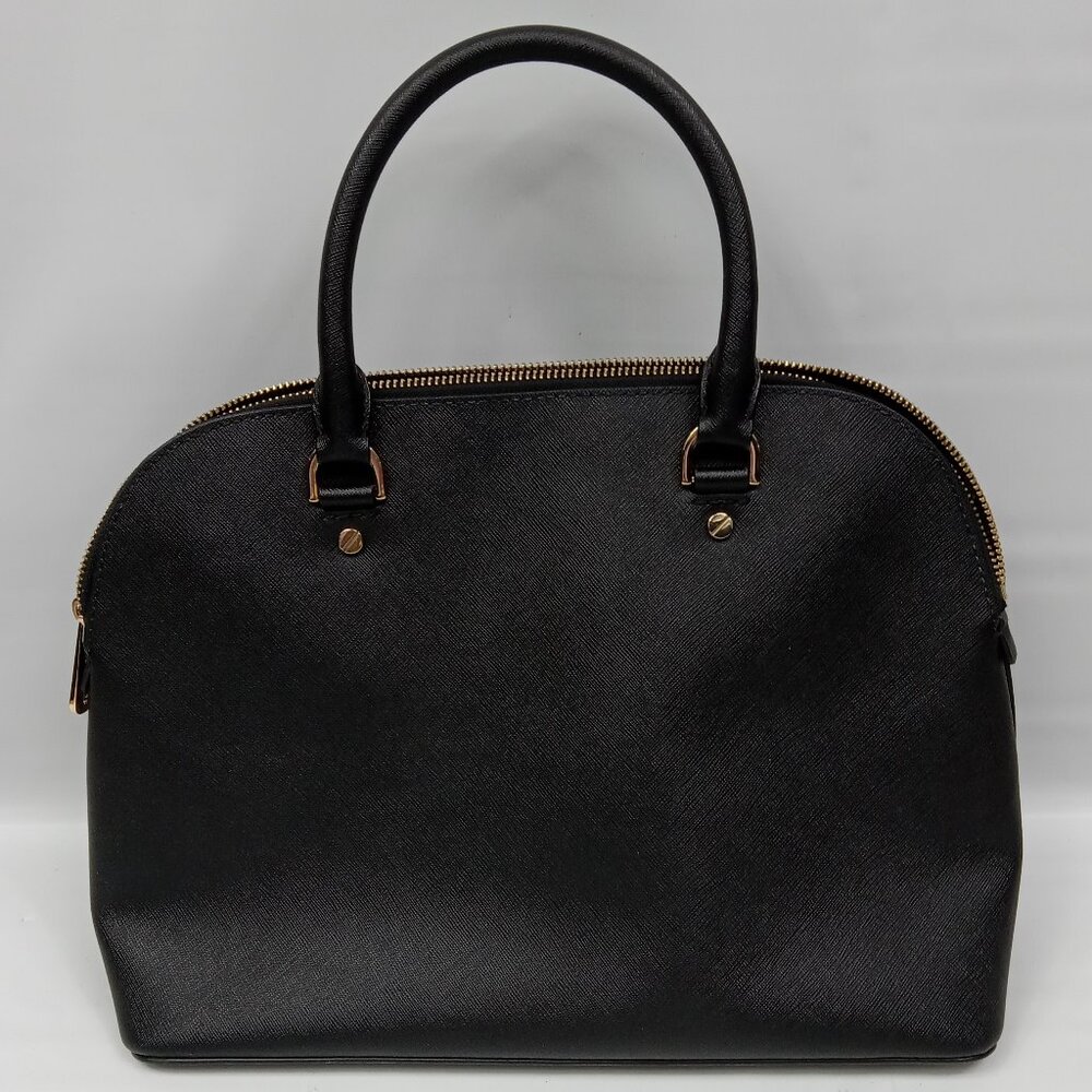 Michael Kors Cindy Medium Dome Satchel Black NO SHOULDER STRAP - Picture 4 of 10